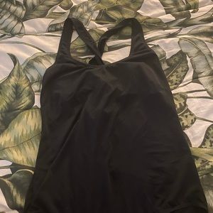 Women’s one piece black bathing suit. Size 14.